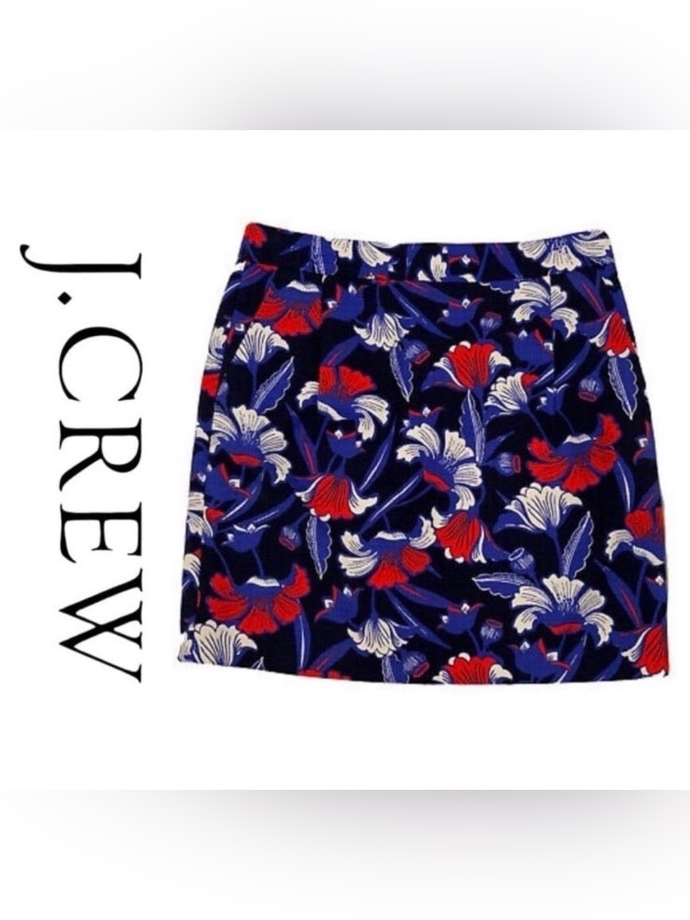 J.Crew Floral Basket Weave Mini Skirt Size 6 PRICE FIRM